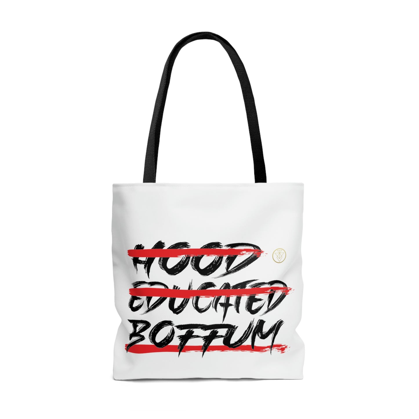 Boffum Tote Bag Red & Black -White