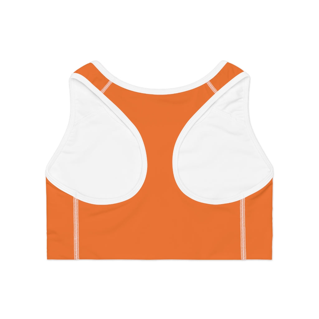 The Blerd Syndicate Sports Bra - Orange