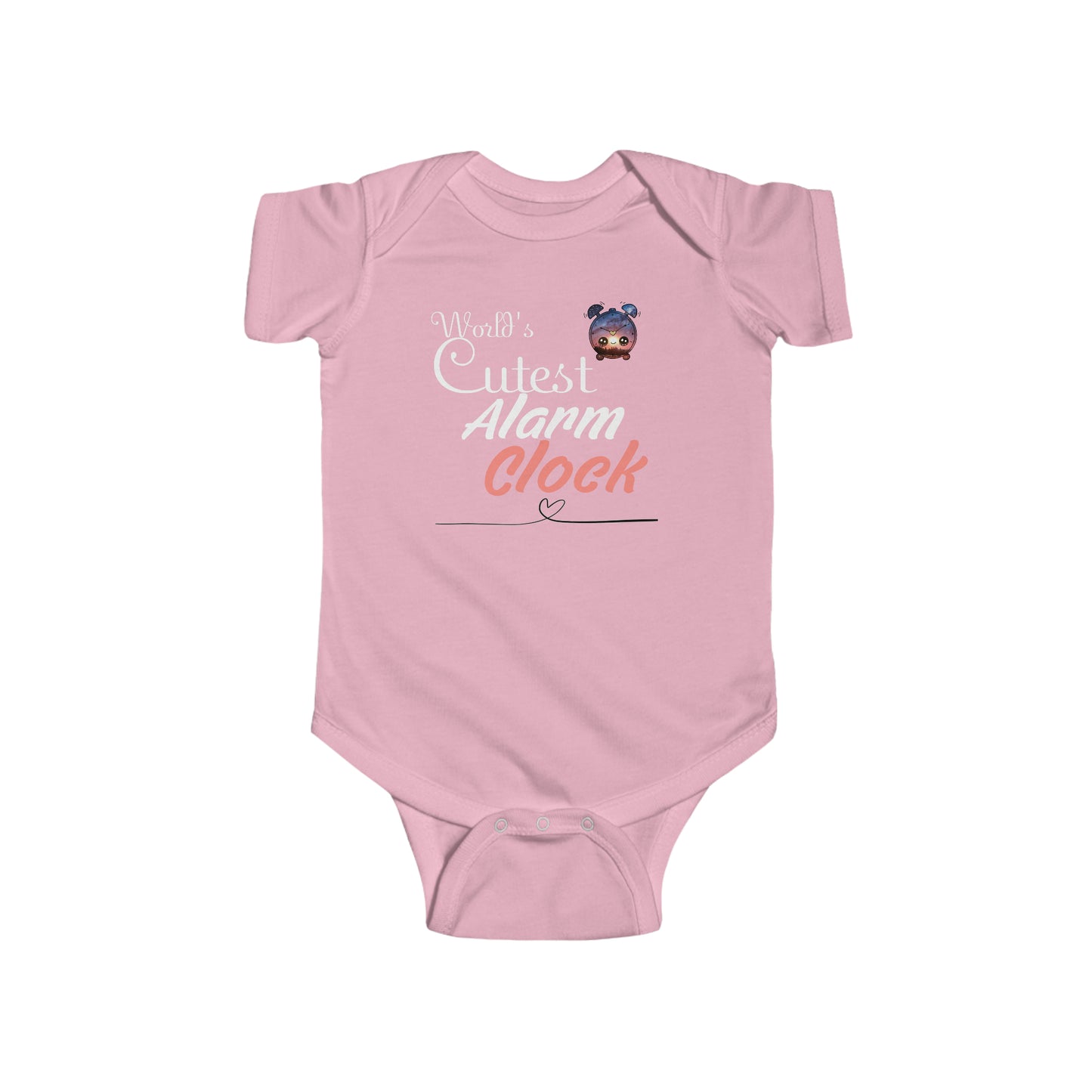 World's Cutest Alarm Clock Baby Bodysuit