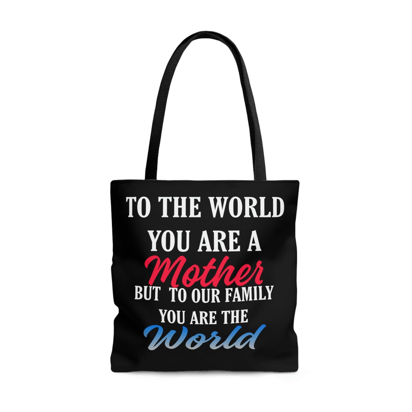 Mom World Tote Bag