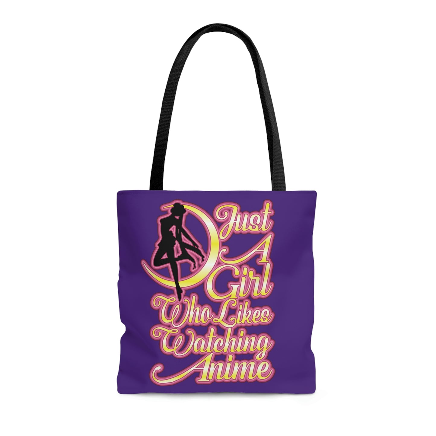Anime Girl Tote Bag - Purple