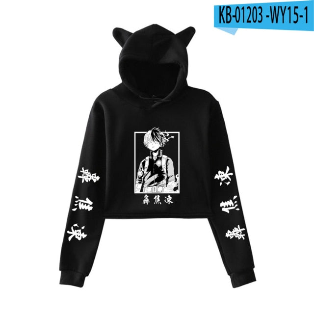 My Hero Academia Cropped Hoodie