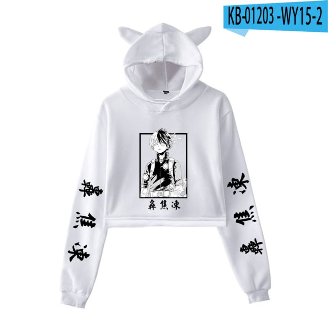 My Hero Academia Cropped Hoodie
