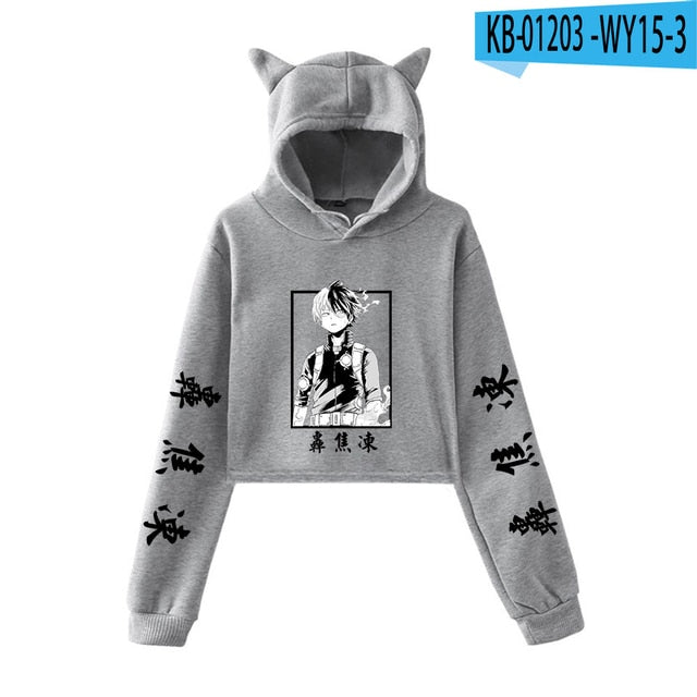 My Hero Academia Cropped Hoodie