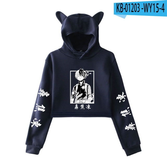 My Hero Academia Cropped Hoodie