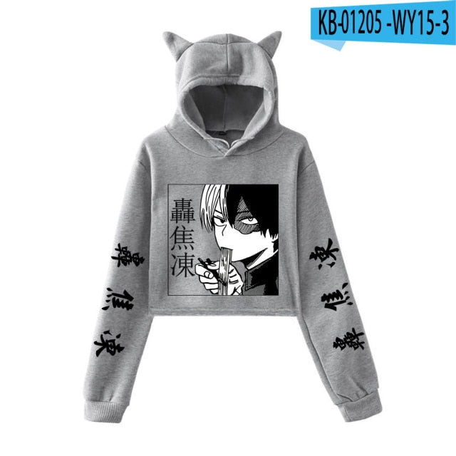 My Hero Academia Cropped Hoodie