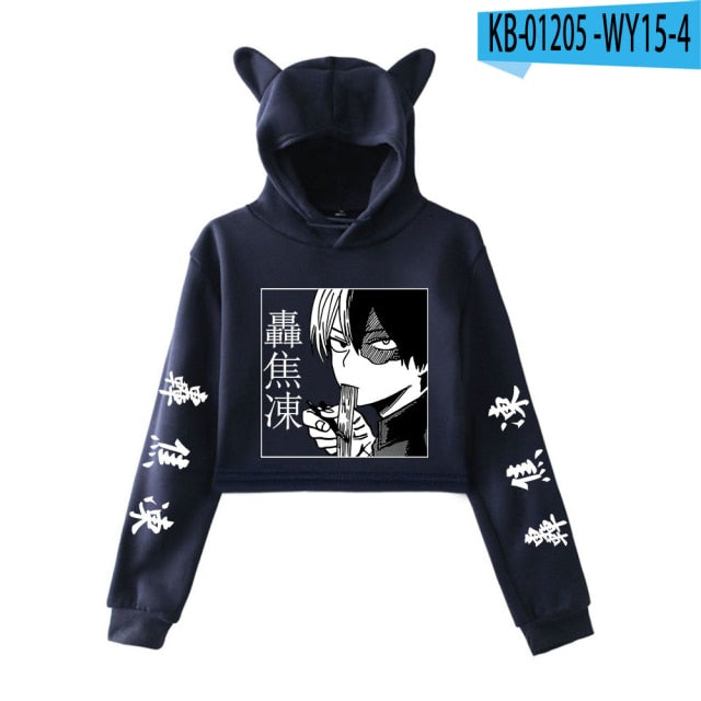 My Hero Academia Cropped Hoodie