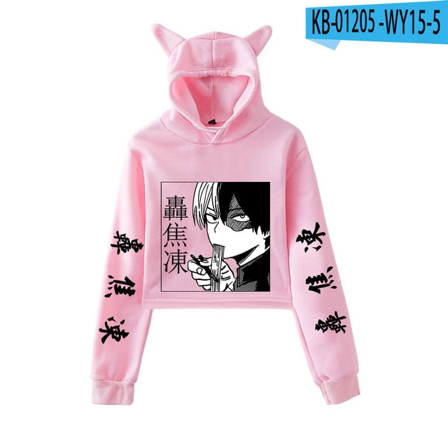 My Hero Academia Cropped Hoodie