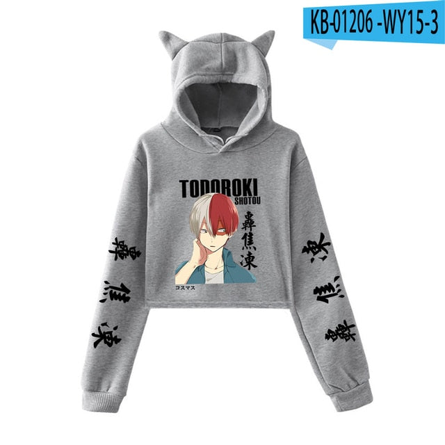 My Hero Academia Cropped Hoodie