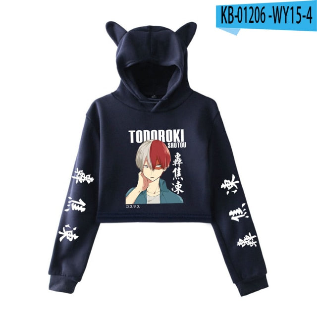 My Hero Academia Cropped Hoodie