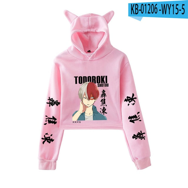 My Hero Academia Cropped Hoodie