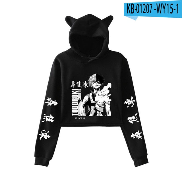 My Hero Academia Cropped Hoodie