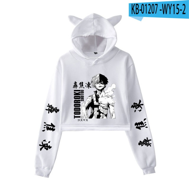 My Hero Academia Cropped Hoodie