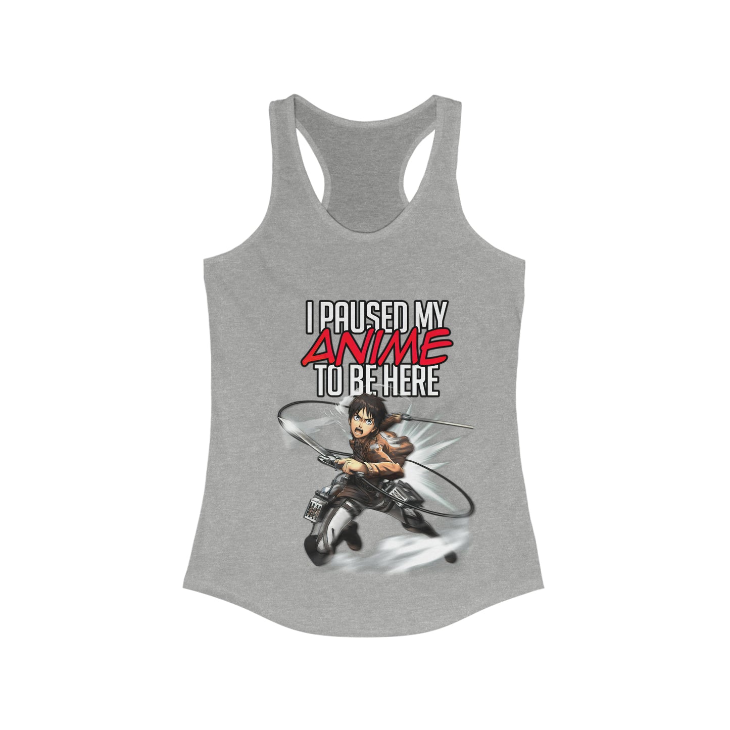 Paused Anime Women's Racerback Tank