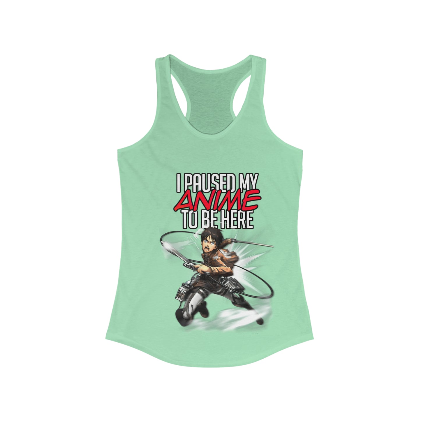 Paused Anime Women's Racerback Tank