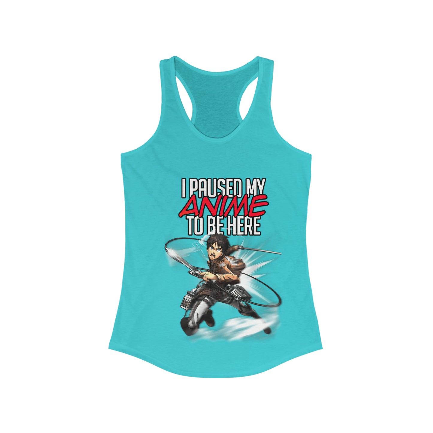 Paused Anime Women's Racerback Tank