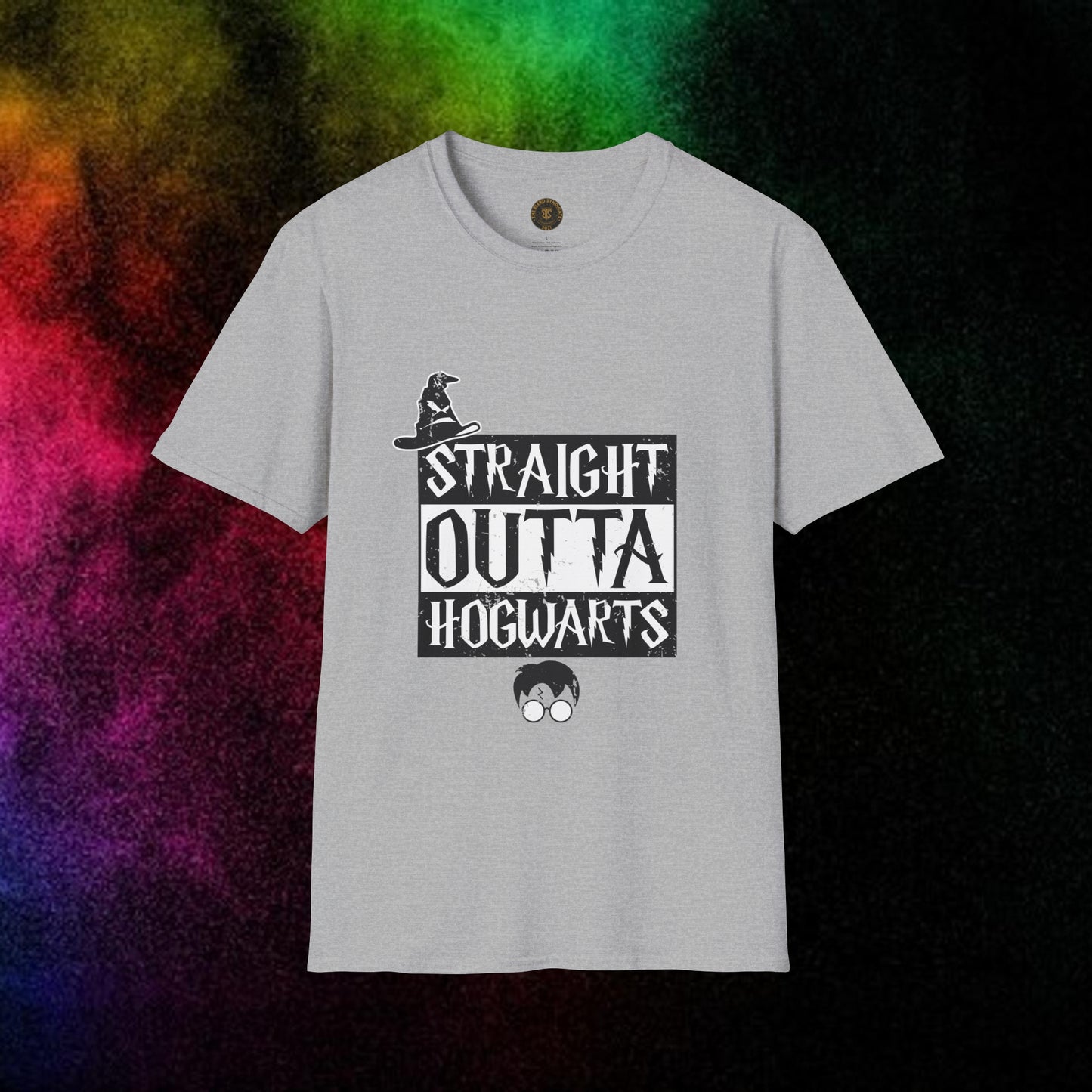 Straight Outta Hogwarts Tee - B/W