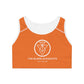 The Blerd Syndicate Sports Bra - Orange