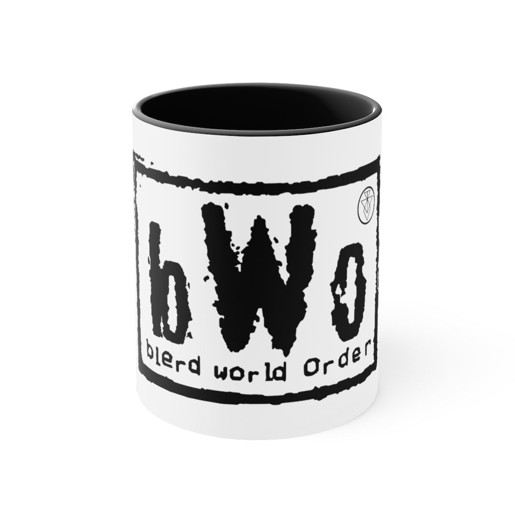 Blerd World Order Coffee Mug, 11oz - Black