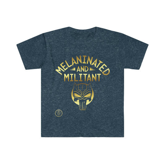 Melanined Tee - Gold Logo