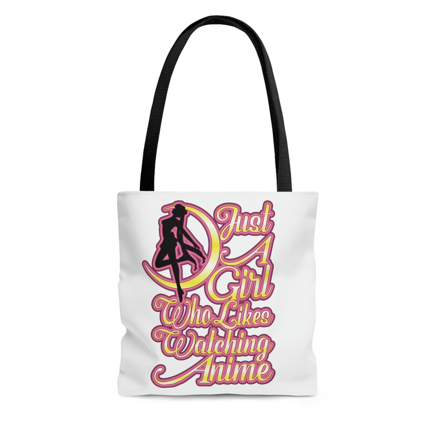 Anime Girl Tote Bag - White