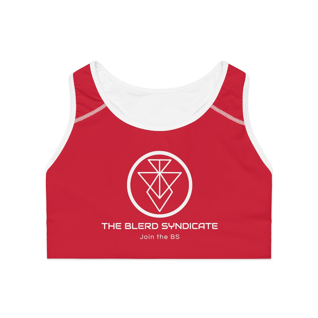 The Blerd Syndicate Sports Bra - Red