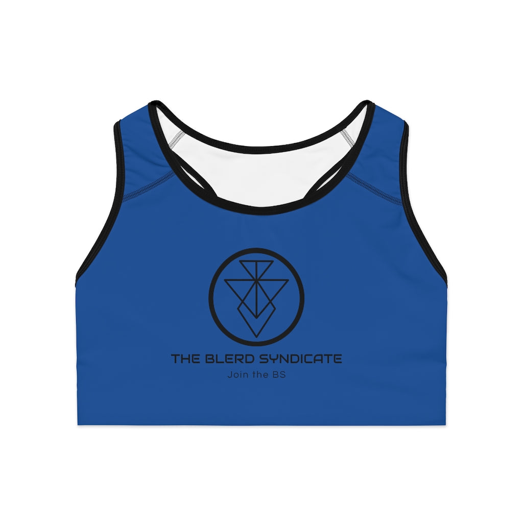 The Blerd Syndicate Sports Bra - Blue