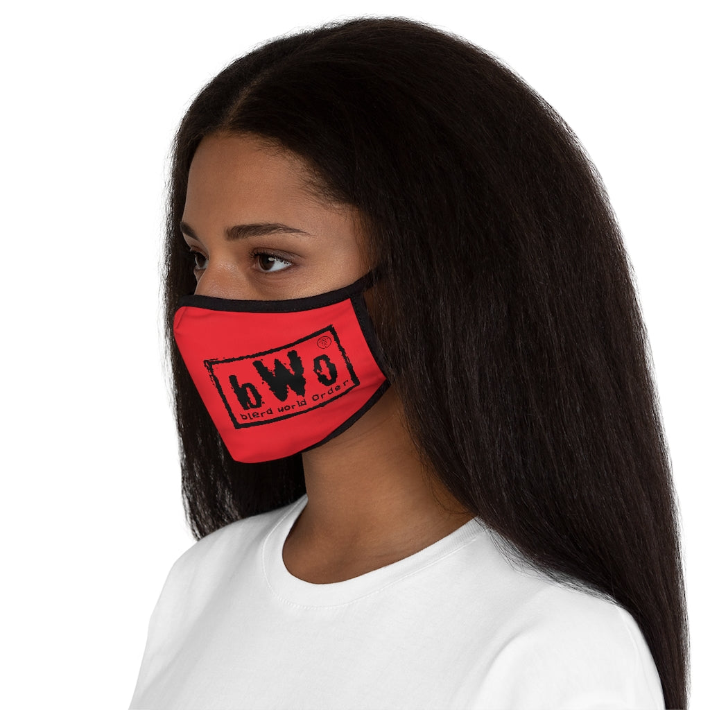 Blerd World Order Face Mask -Red