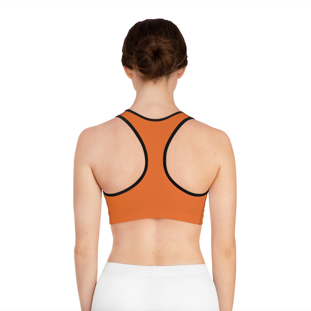 The Blerd Syndicate Sports Bra - Orange