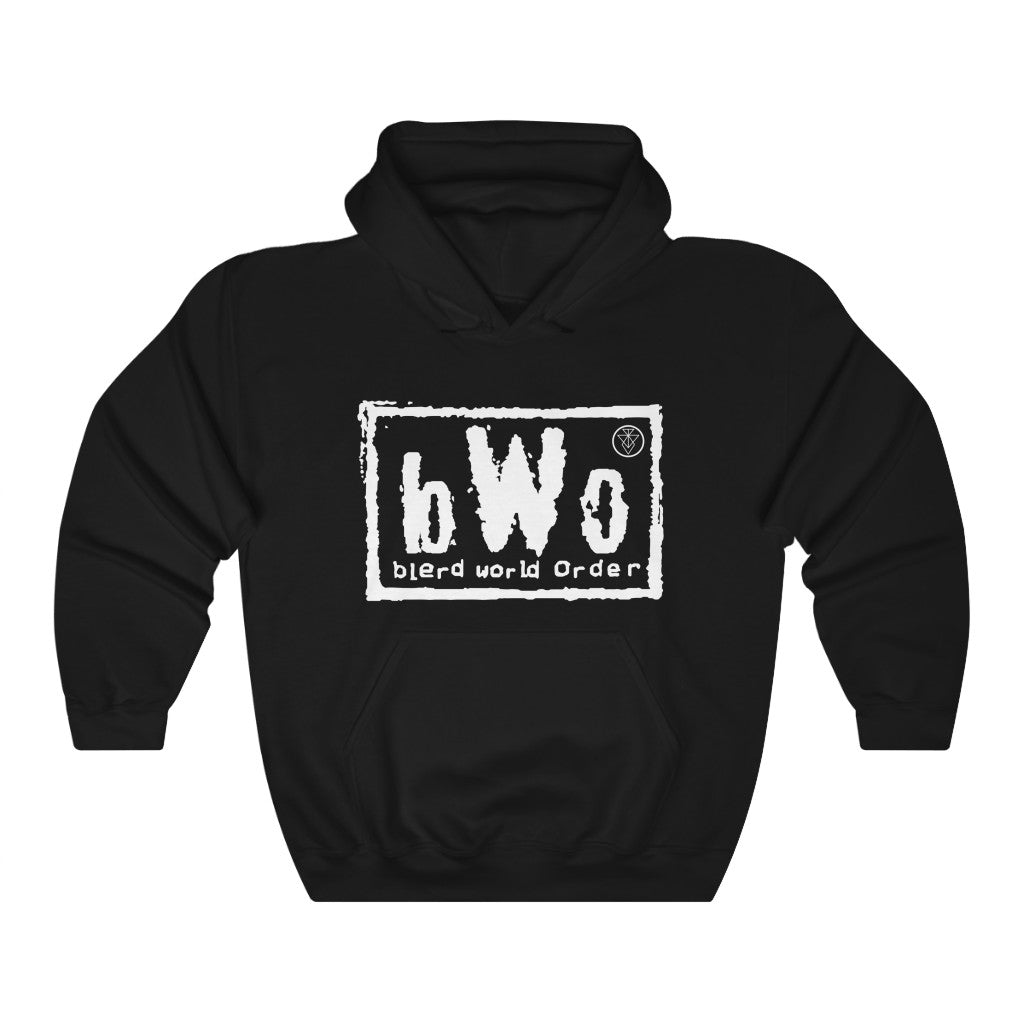 Blerd World Order Hoodie - White Logo