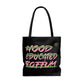 Boffum Tote Bag Pink & Green - Black