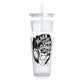 Gamer Girl Tumbler with Straw - White