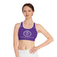 The Blerd Syndicate Sports Bra - Purple