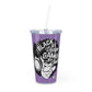 Gamer Girl Tumbler with Straw - Purple