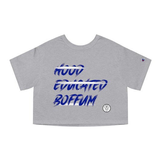 Boffum Crop (Blue And White)