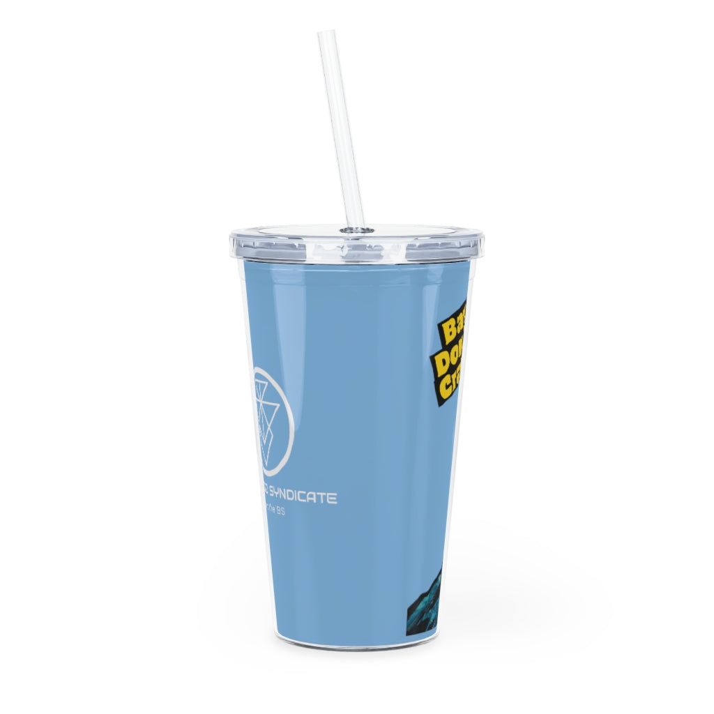 Bat Don't Crack Plastic Tumbler with Straw