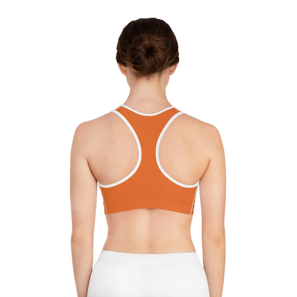 The Blerd Syndicate Sports Bra - Orange