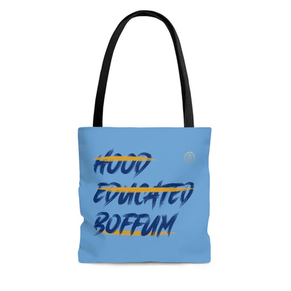 Boffum Tote Bag Blue & Gold -Baby Blue