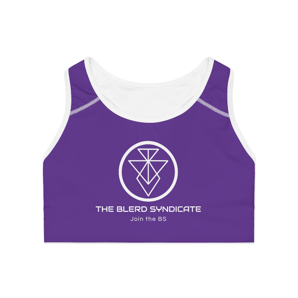 The Blerd Syndicate Sports Bra - Purple