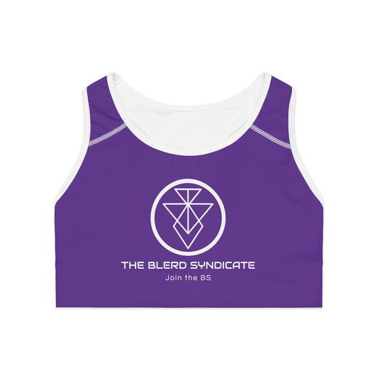 The Blerd Syndicate Sports Bra - Purple