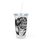 Gamer Girl Tumbler with Straw - White