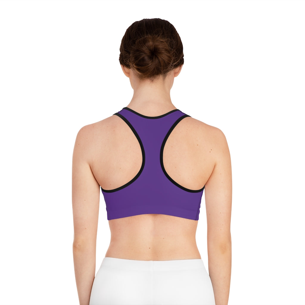 The Blerd Syndicate Sports Bra - Purple