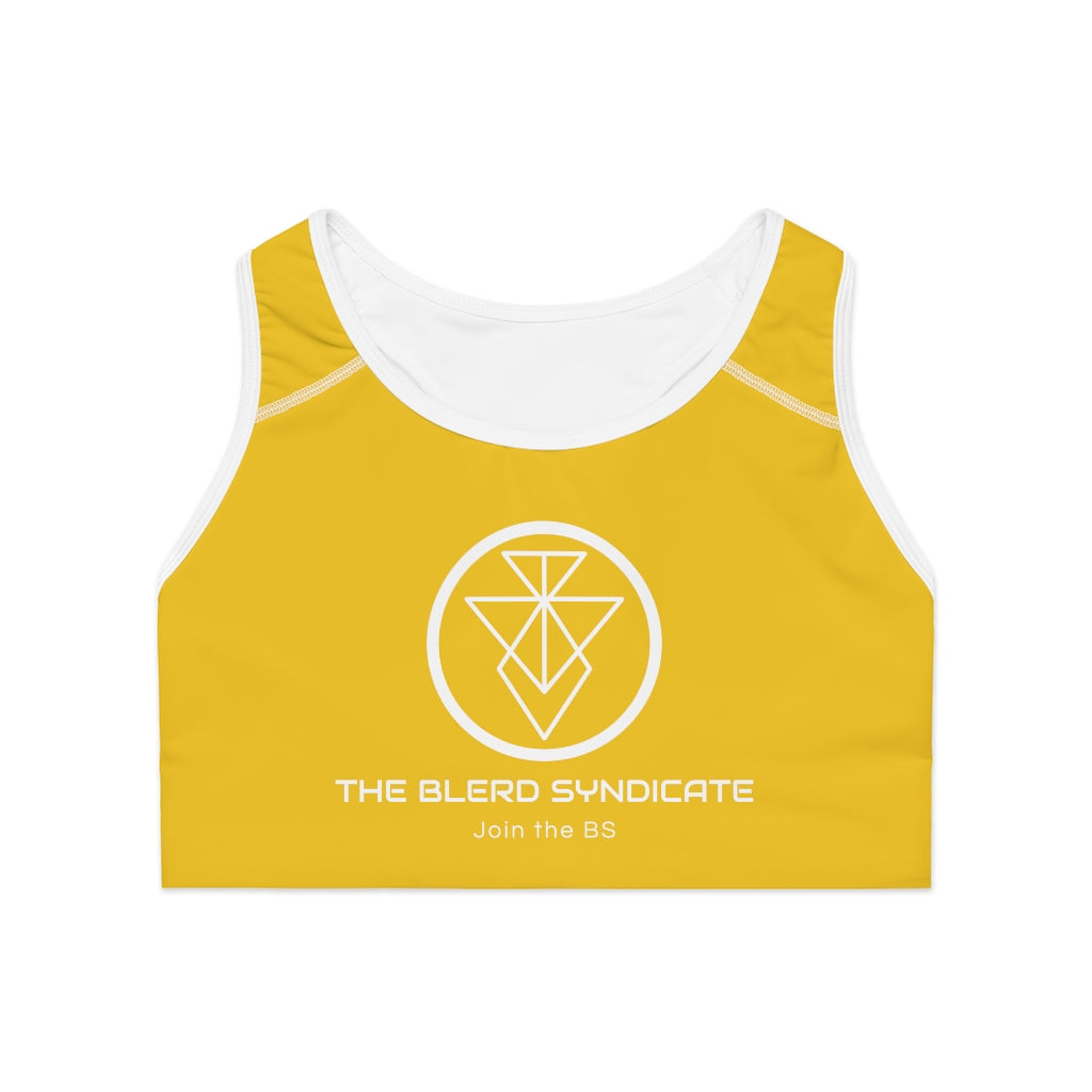 The Blerd Syndicate Sports Bra - Yellow