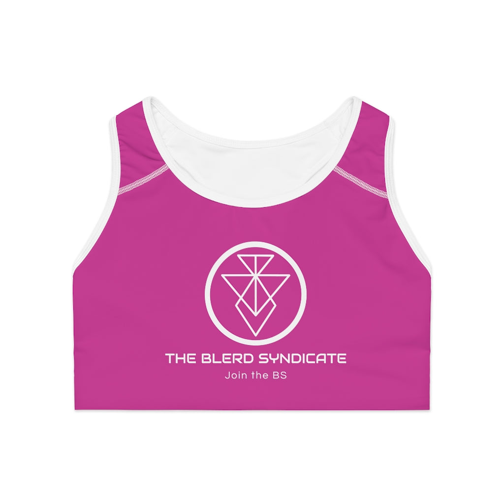 The Blerd Syndicate Sports Bra - Pink