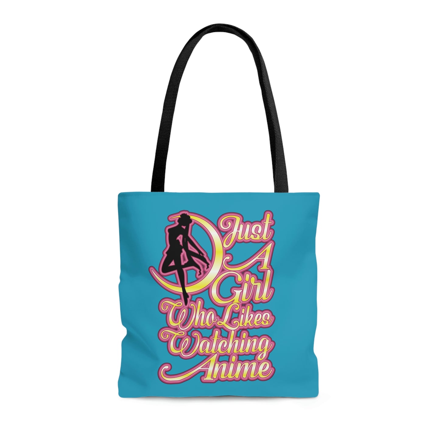 Anime Girl Tote Bag - Blue