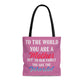 Mom World Pink Tote Bag