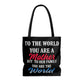 Mom World Tote Bag