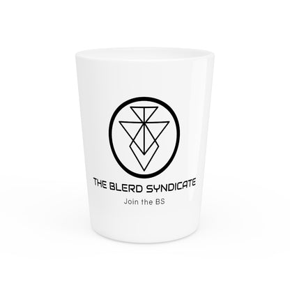 The Blerd Syndicate Shot Glass - White