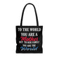 Mom World Tote Bag