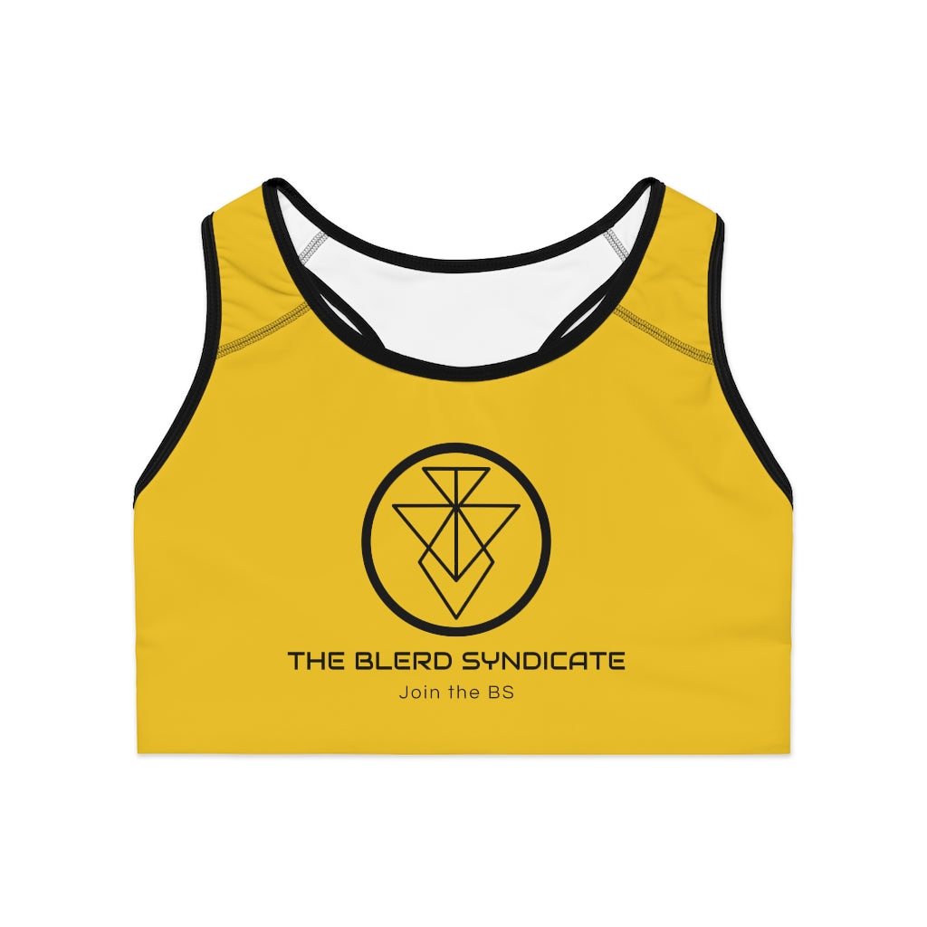 The Blerd Syndicate Sports Bra - Yellow